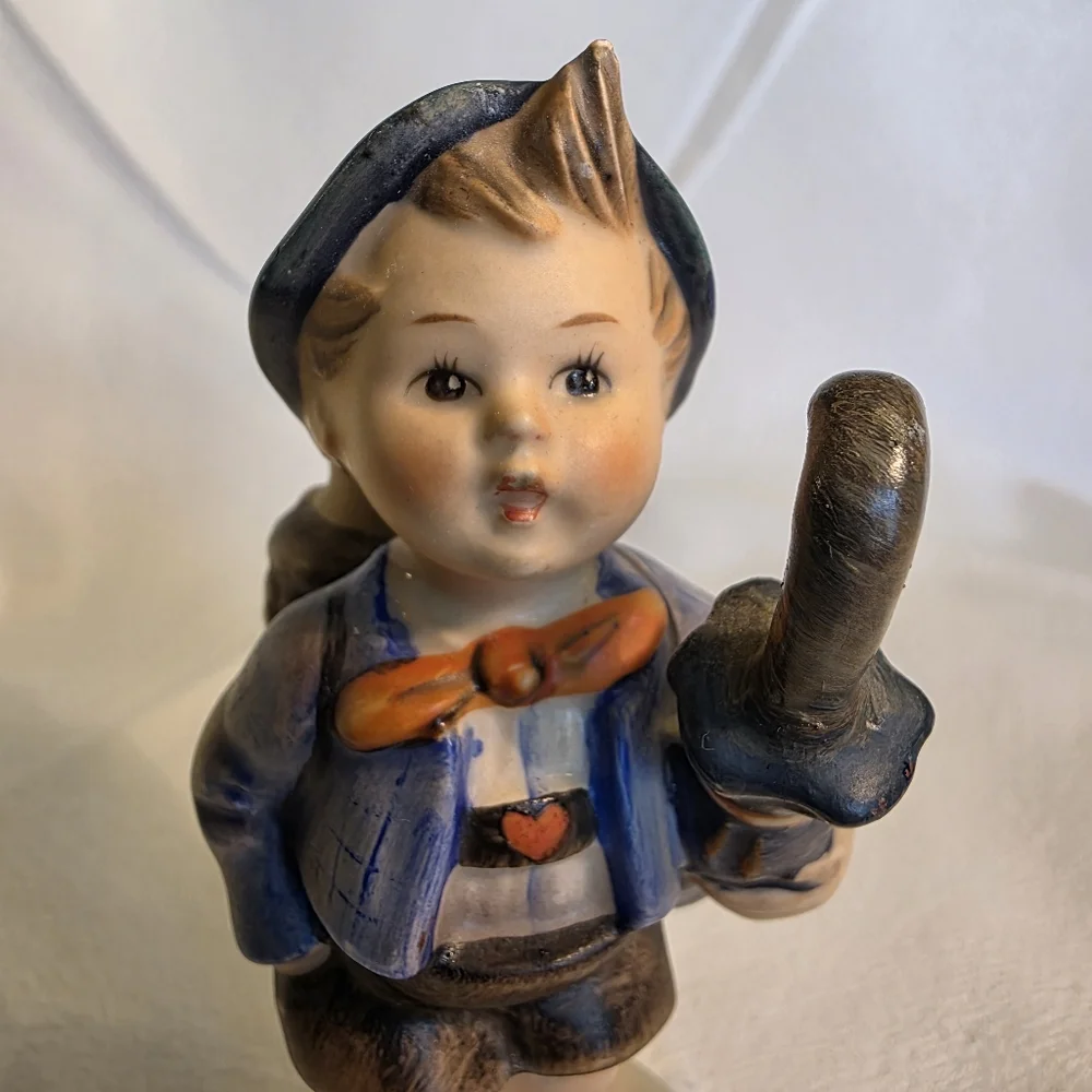 Vintage Goebel Hummel Home From The Market Figurine Boy Basket Pig TMK 3 RARE